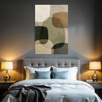Abstract Design Colored Organic Shapes Modern Artistic Style