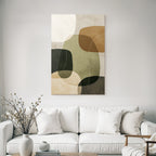Abstract Design Colored Organic Shapes Modern Artistic Style