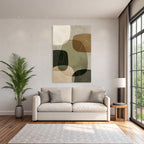 Abstract Design Colored Organic Shapes Modern Artistic Style