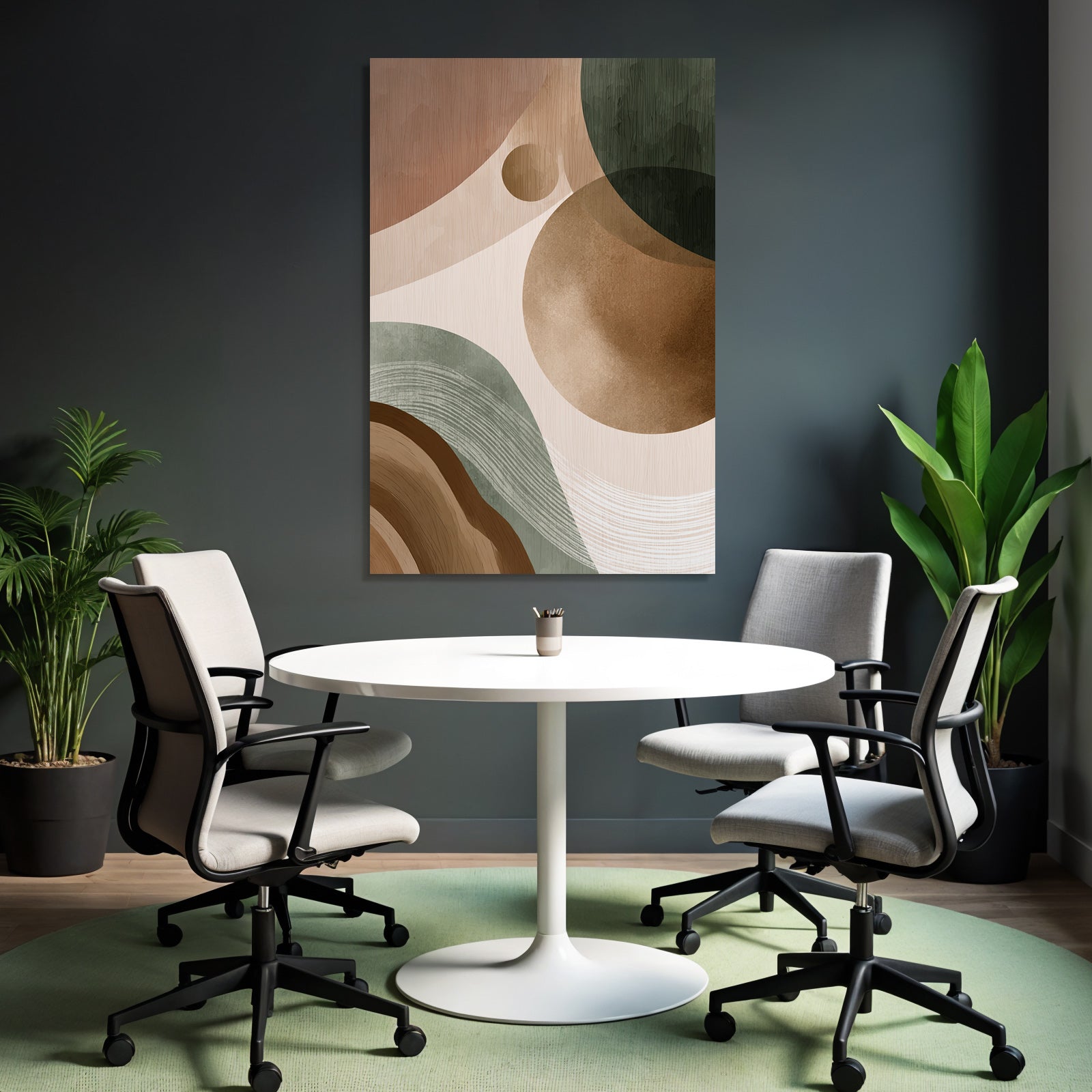 Abstract Design Earth Tones Organic Shapes Texture