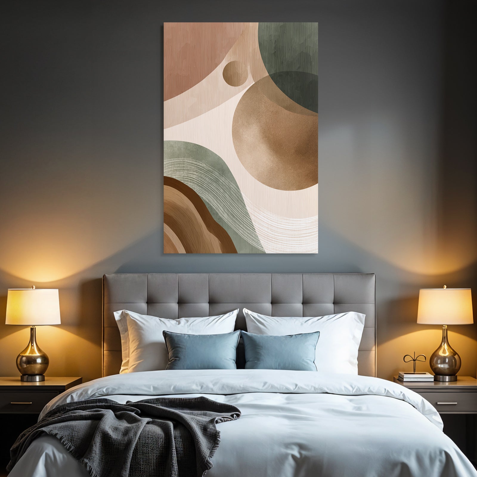 Abstract Design Earth Tones Organic Shapes Texture
