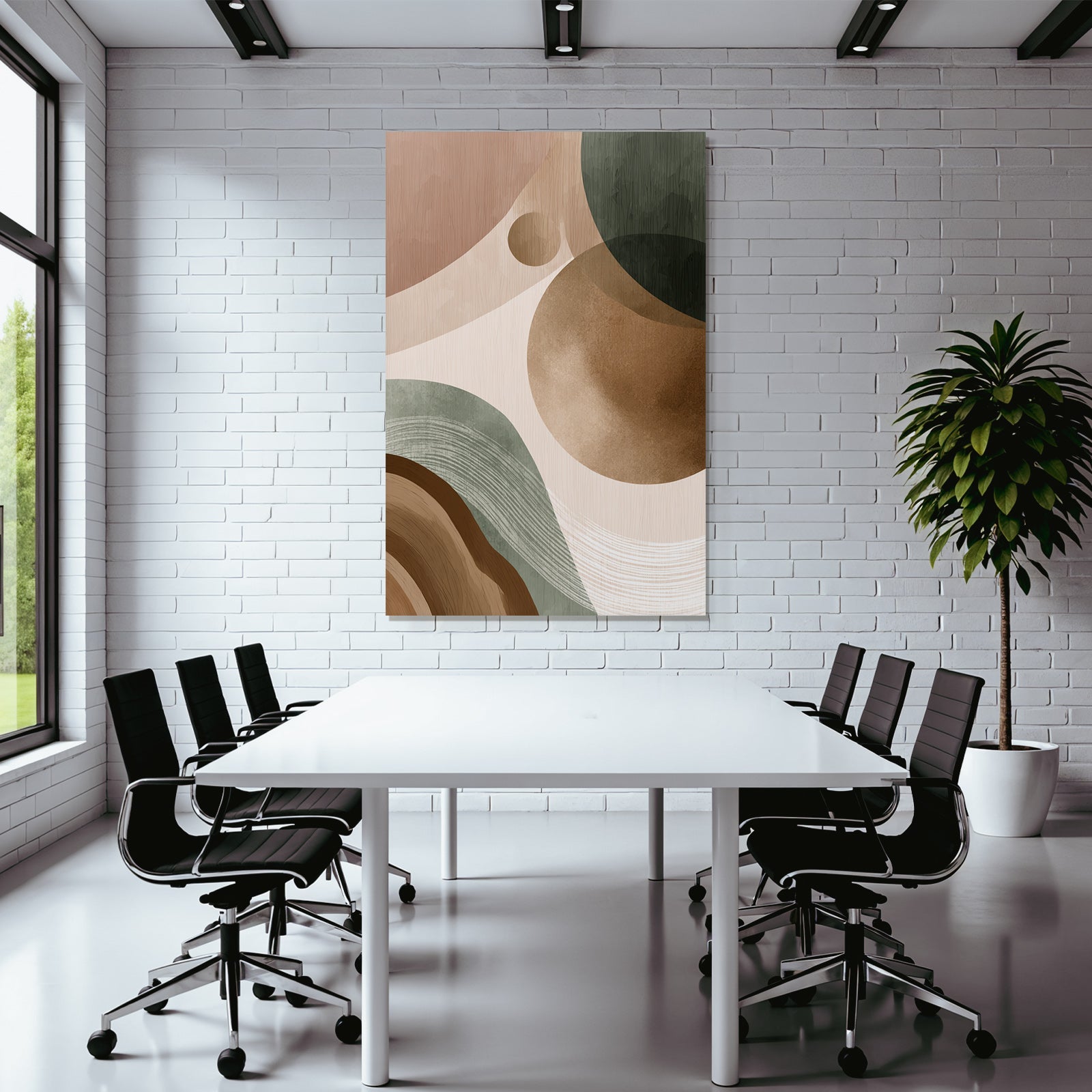 Abstract Design Earth Tones Organic Shapes Texture