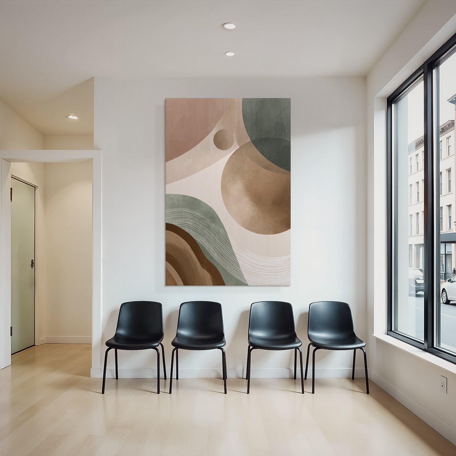 Abstract Design Earth Tones Organic Shapes Texture
