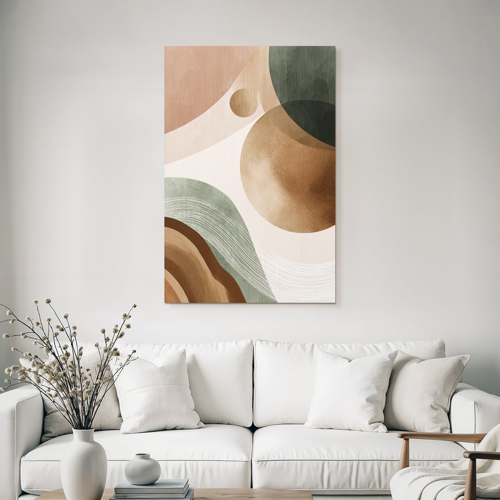 Abstract Design Earth Tones Organic Shapes Texture