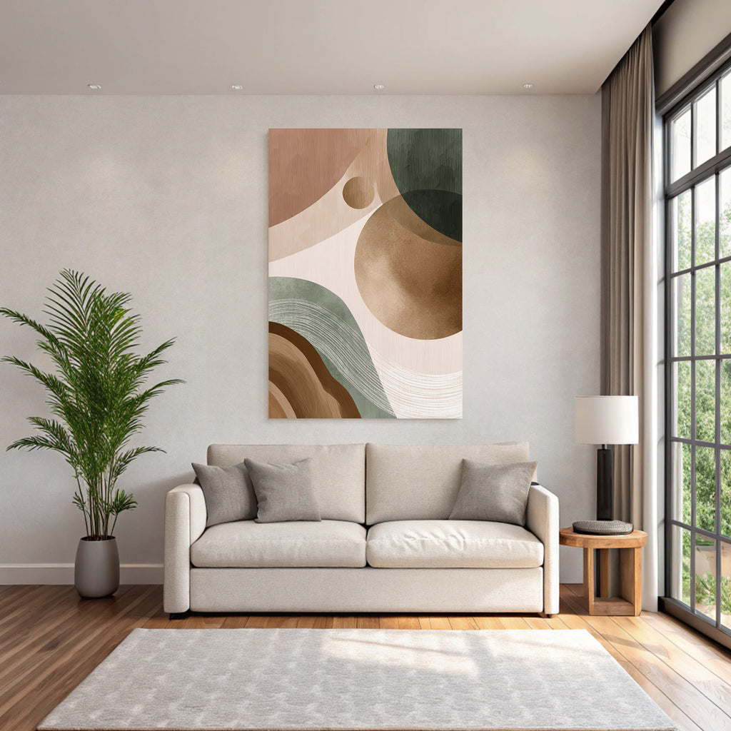 Abstract Design Earth Tones Organic Shapes Texture
