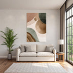 Abstract Design Earth Tones Organic Shapes Texture