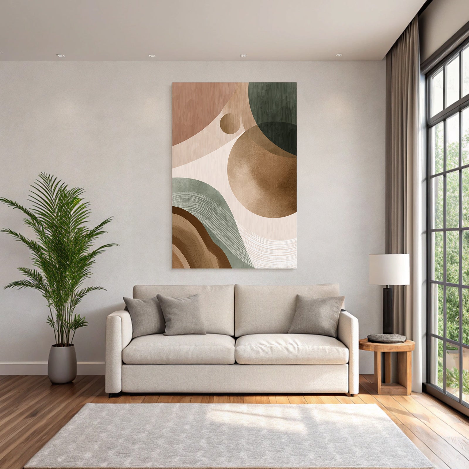 Abstract Design Earth Tones Organic Shapes Texture