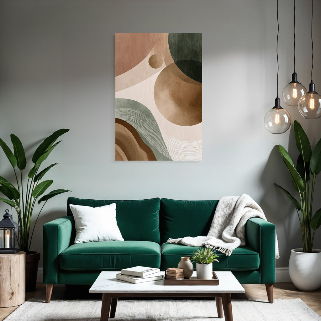 Abstract Design Earth Tones Organic Shapes Texture