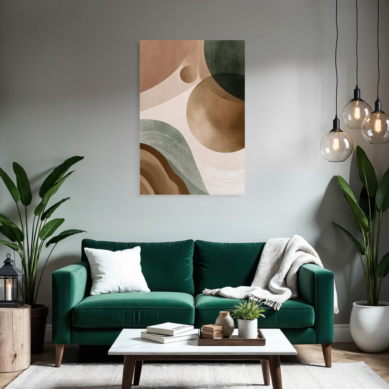 Abstract Design Earth Tones Organic Shapes Texture