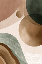 Abstract Design Earth Tones Organic Shapes Texture | Japandi | Einrichtungsstile