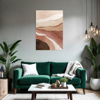 Abstract Design Erdtoene Wellen Huegel