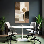 Abstract Illustration Earthy Tones Shapes
