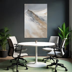 Abstract Landscape Blended Colors Browns Whites Grays Natural Elements Hills Mountains