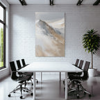 Abstract Landscape Blended Colors Browns Whites Grays Natural Elements Hills Mountains