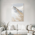 Abstract Landscape Blended Colors Browns Whites Grays Natural Elements Hills Mountains