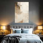 Abstrakte Aquarellfarben In Beige Braun Und Creme