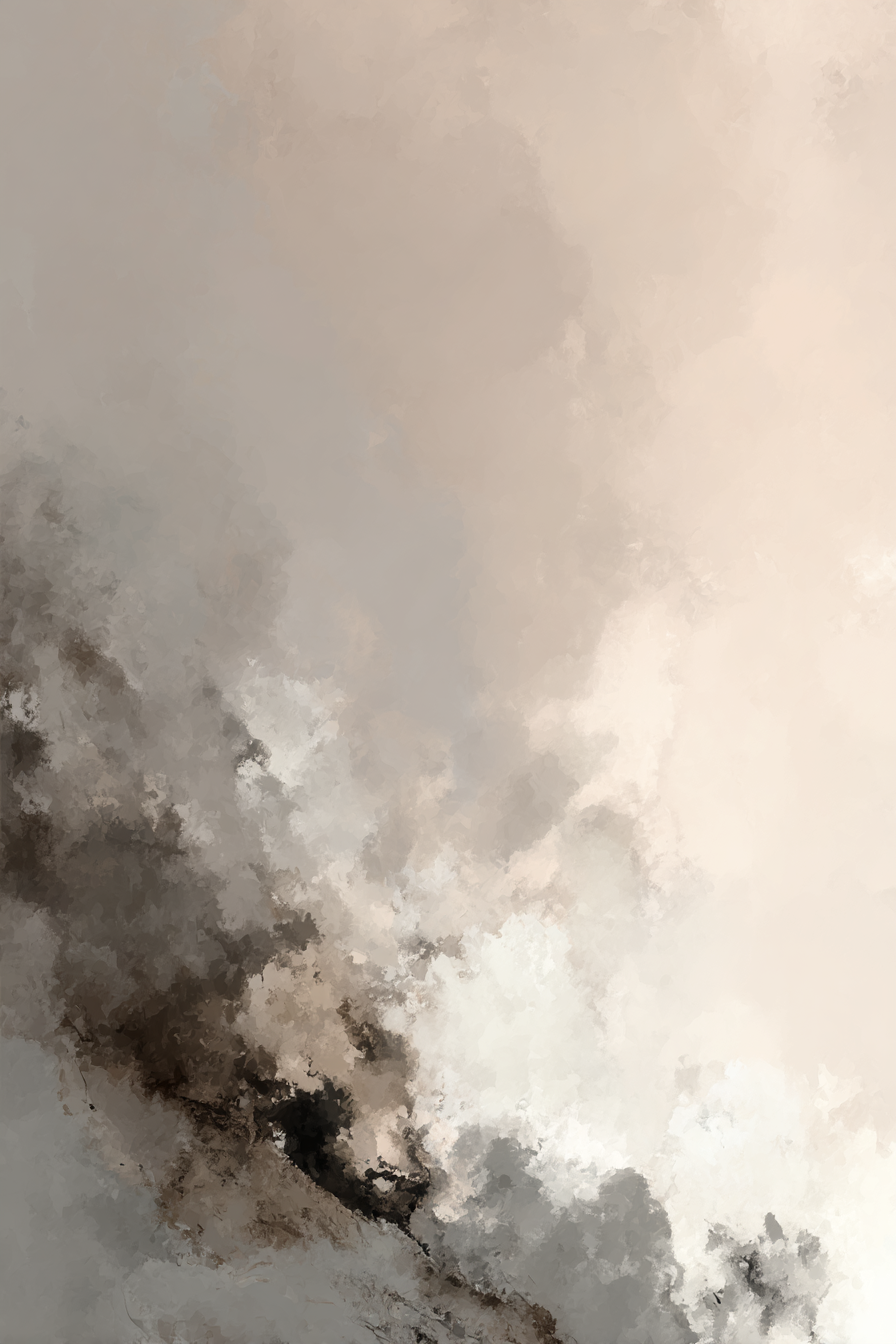 Abstrakte Darstellung Wolken Braun Beige Weich Farben | Japandi | Einrichtungsstile