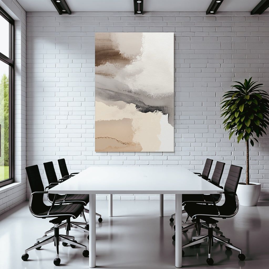 Abstrakte Farben Komposition Sanfte Hues Beige Braun Grau