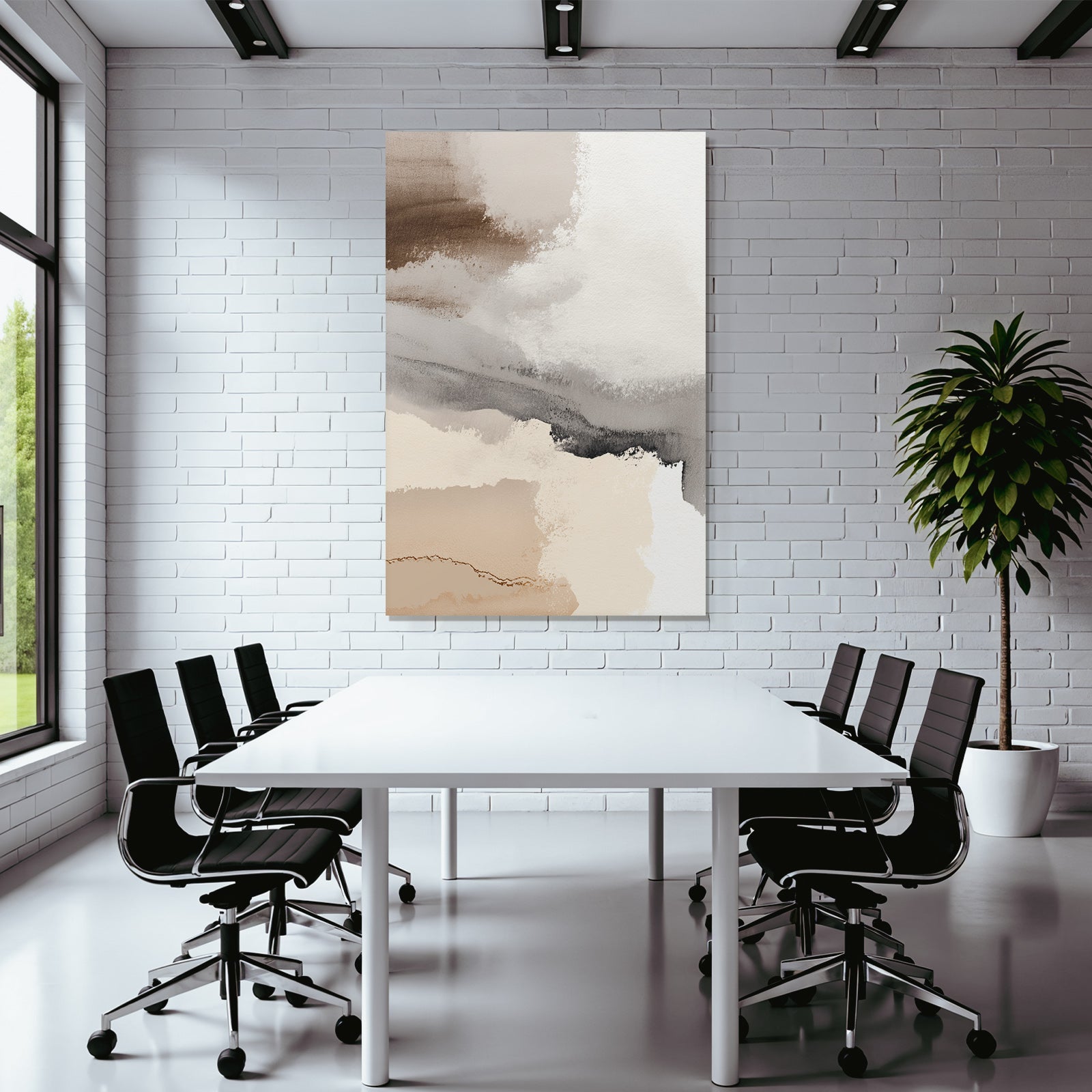 Abstrakte Farben Komposition Sanfte Hues Beige Braun Grau