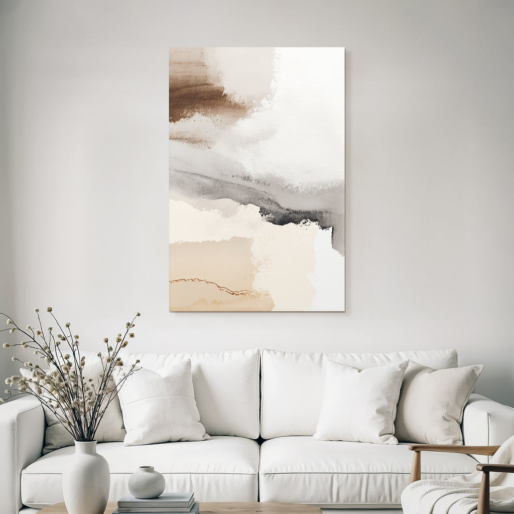 Abstrakte Farben Komposition Sanfte Hues Beige Braun Grau