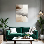 Abstrakte Farben Komposition Sanfte Hues Beige Braun Grau