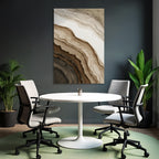 Abstrakte Geologische Formationen Erdtonfarbenen Wasserfarben Kunst