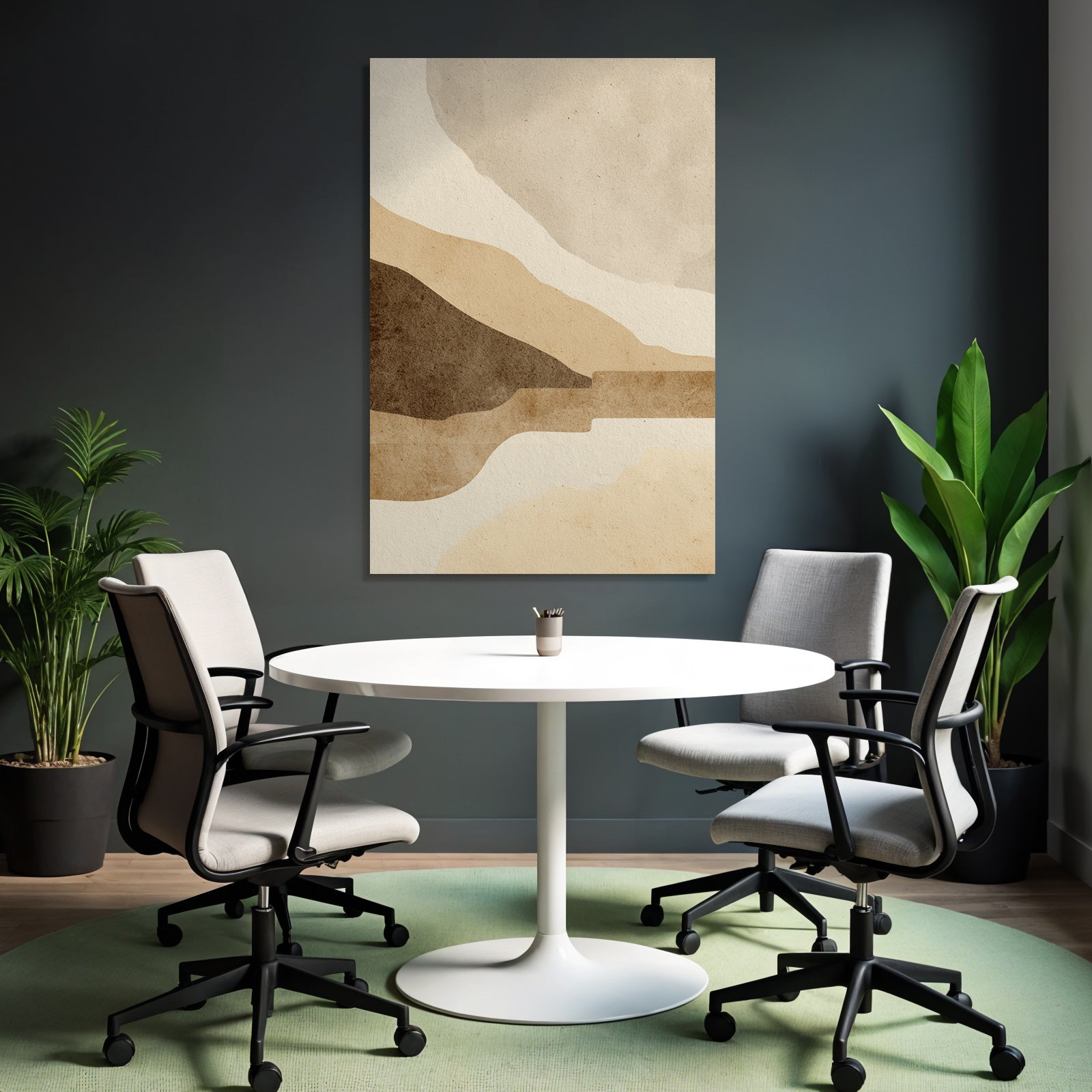 Abstrakte Gitarre Illustration Mit Texturen Und Organischen Formen