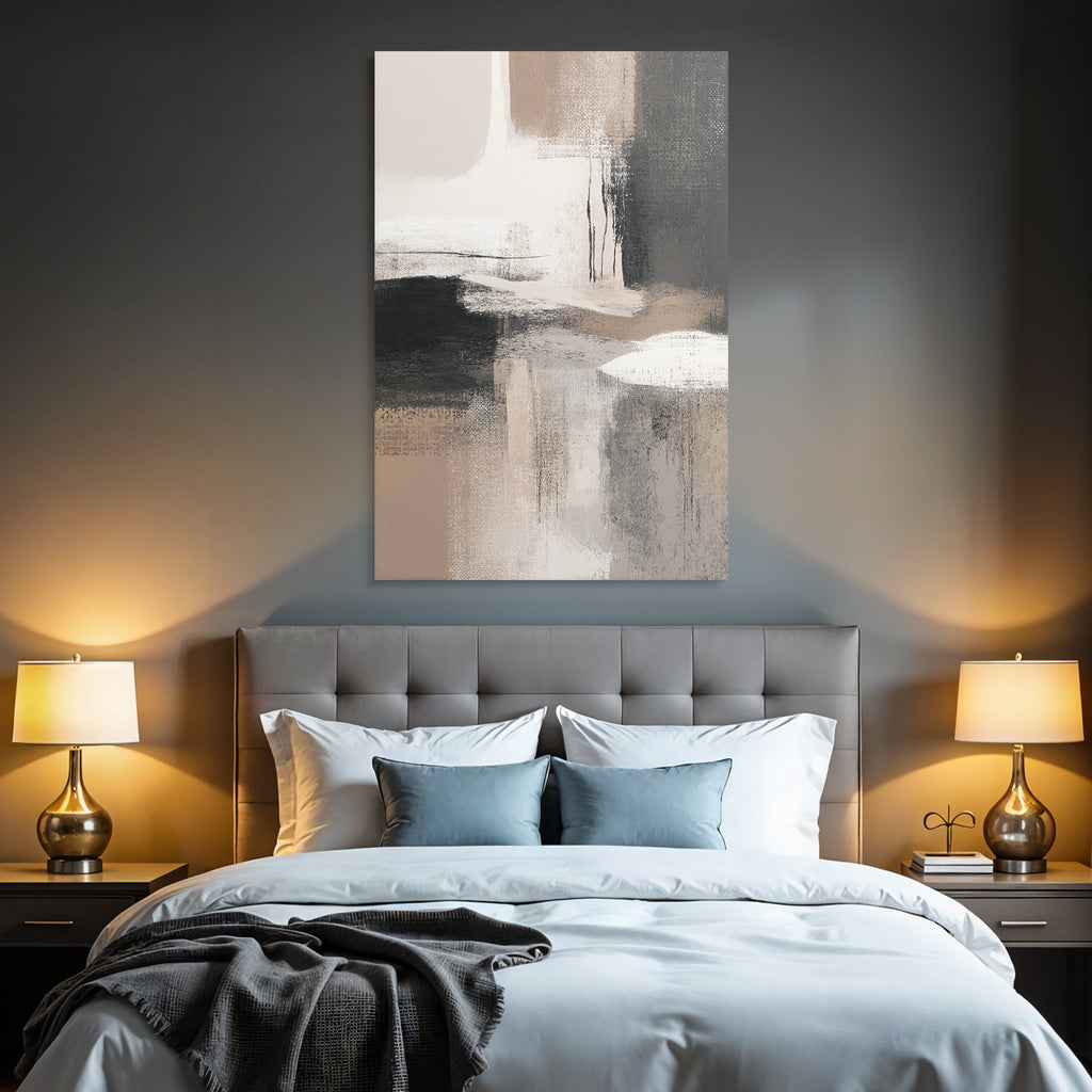 Abstract artistic representation with soft colors and textures