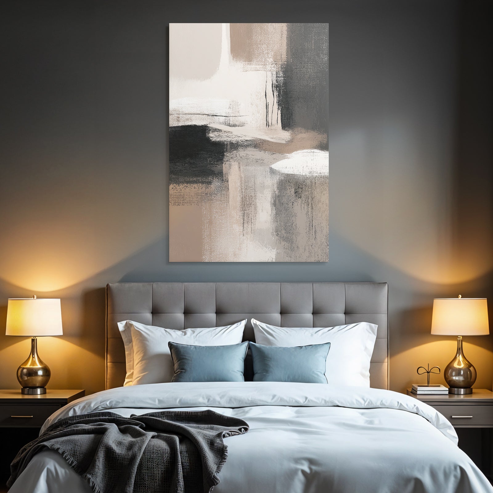 Abstract artistic representation with soft colors and textures