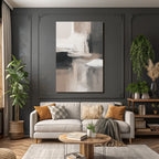 Abstract artistic representation with soft colors and textures