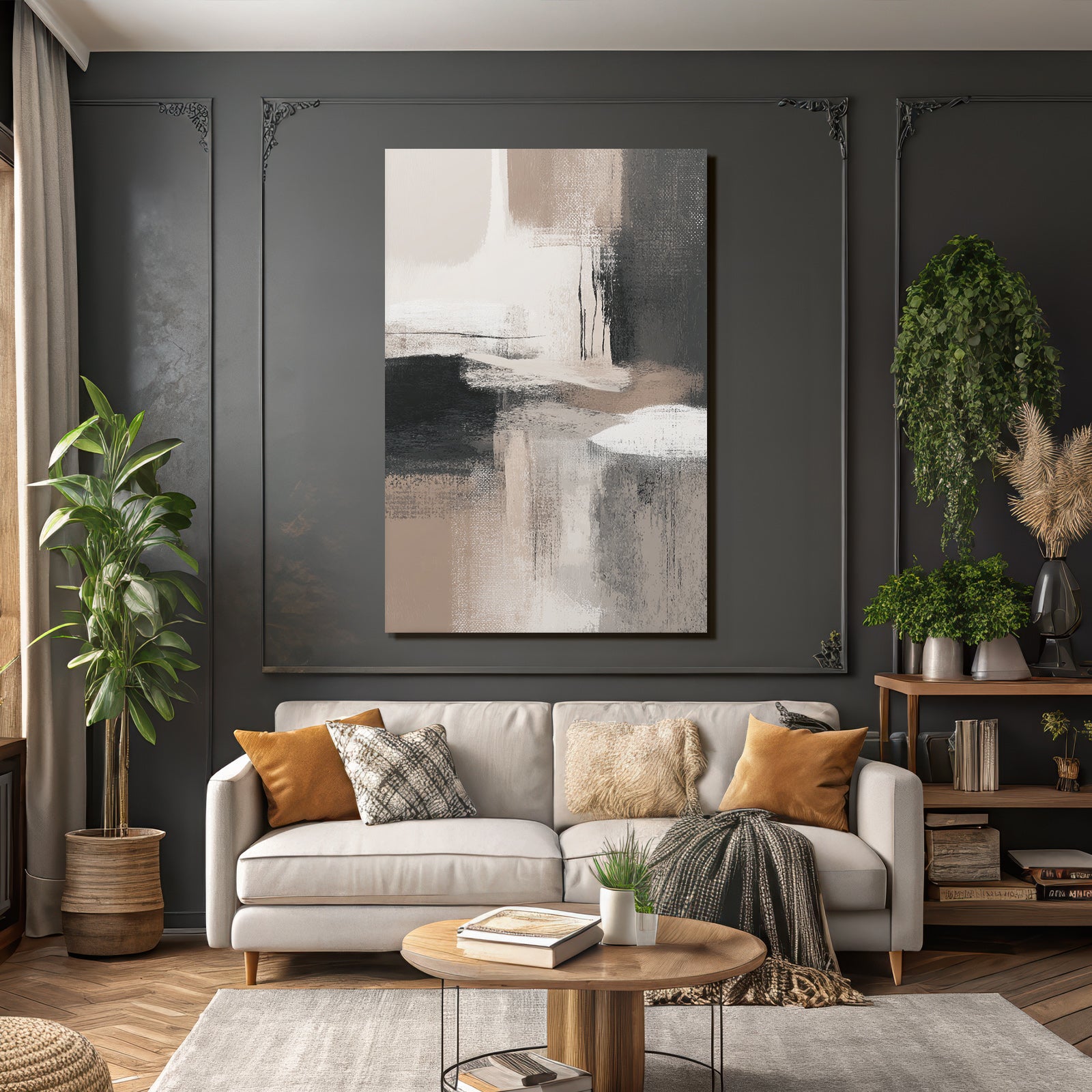 Abstract artistic representation with soft colors and textures