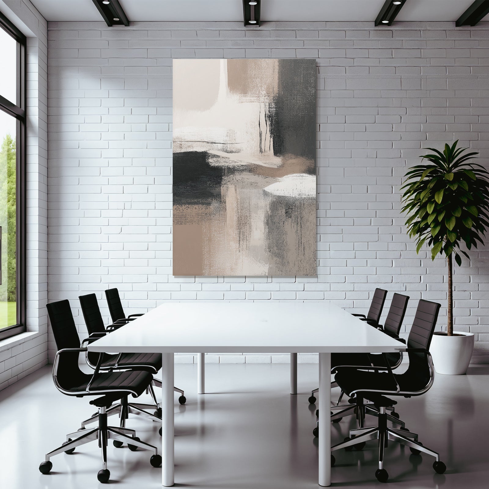 Abstract artistic representation with soft colors and textures