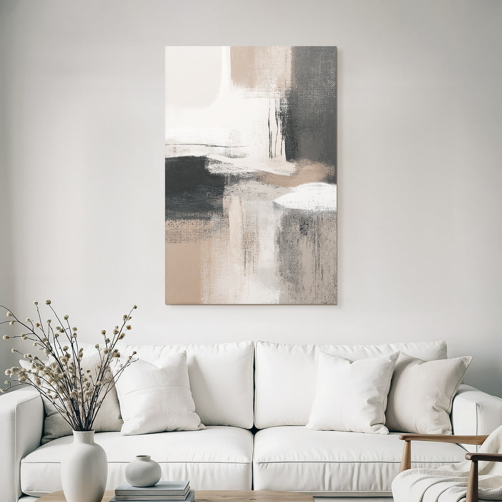Abstract artistic representation with soft colors and textures