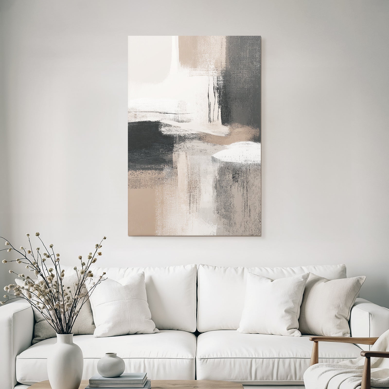 Abstract artistic representation with soft colors and textures