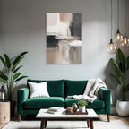 Abstract artistic representation with soft colors and textures