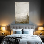 Abstrakte Kunst Mit Beige Und Gruen Textur Weich Und Gedaempft