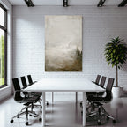 Abstrakte Kunst Mit Beige Und Gruen Textur Weich Und Gedaempft