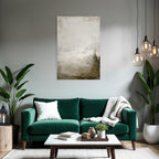 Abstrakte Kunst Mit Beige Und Gruen Textur Weich Und Gedaempft