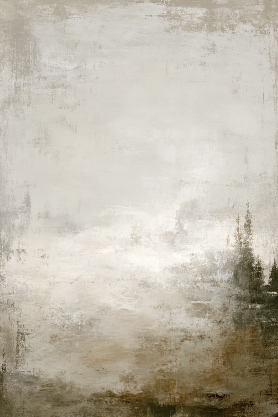 Abstrakte Kunst Mit Beige Und Gruen Textur Weich Und Gedaempft | Japandi | Einrichtungsstile