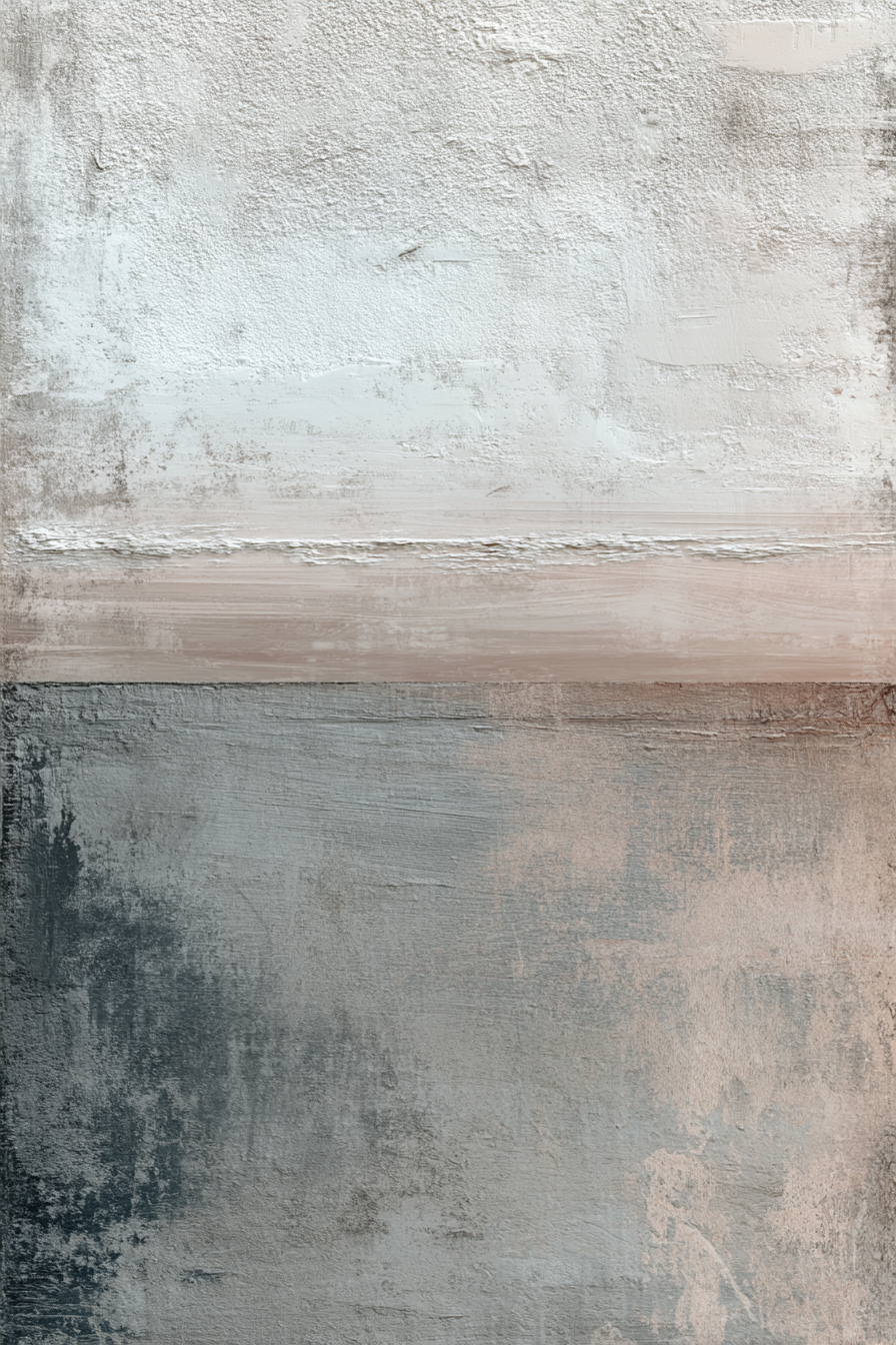 Abstrakte Kunst Mit Texturen In Weiss Grau Und Beige | Japandi | Einrichtungsstile