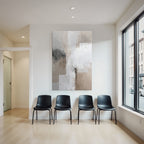 Abstract Art Neutral Colors With Textures And Brushstrokes