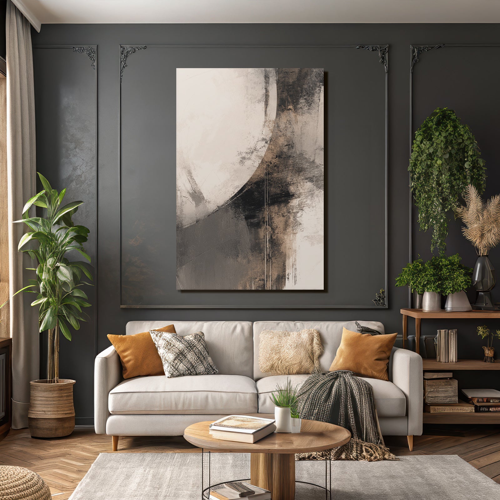 Abstract Art Neutral Tones Textures
