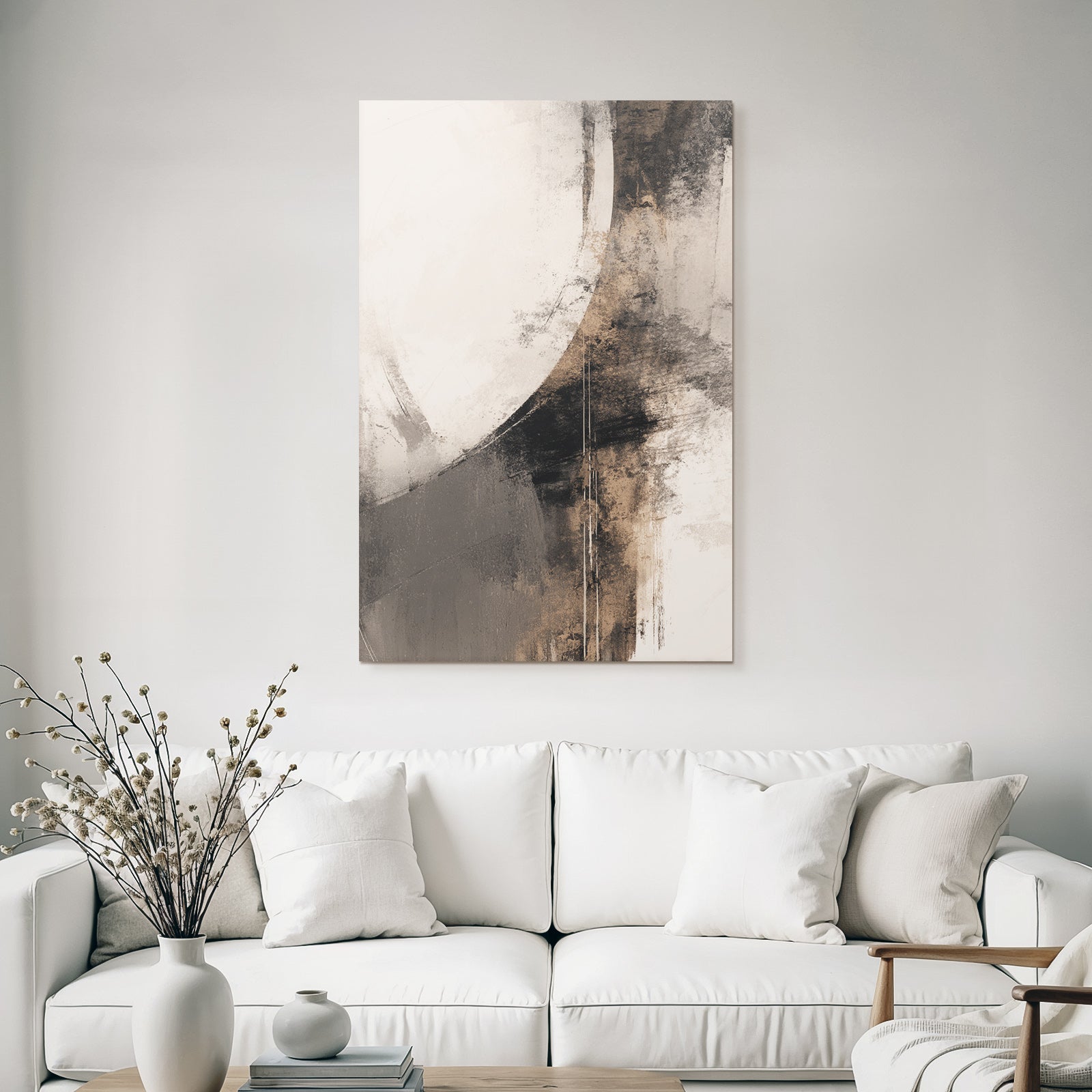 Abstract Art Neutral Tones Textures