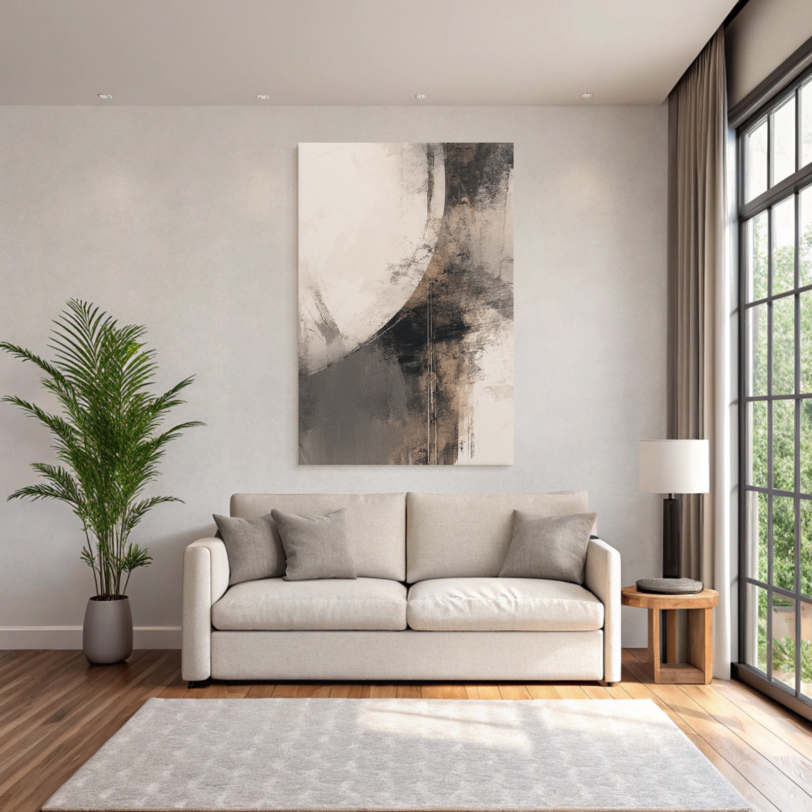 Abstract Art Neutral Tones Textures