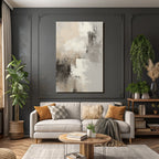 Abstract Art Neutral Colors Beige Gray White Textures