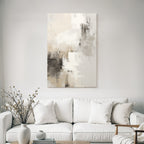 Abstract Art Neutral Colors Beige Gray White Textures