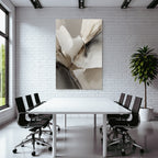 Abstract Art Soft Organic Shapes Neutral Colors Texture