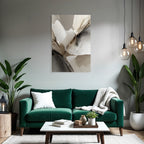 Abstract Art Soft Organic Shapes Neutral Colors Texture