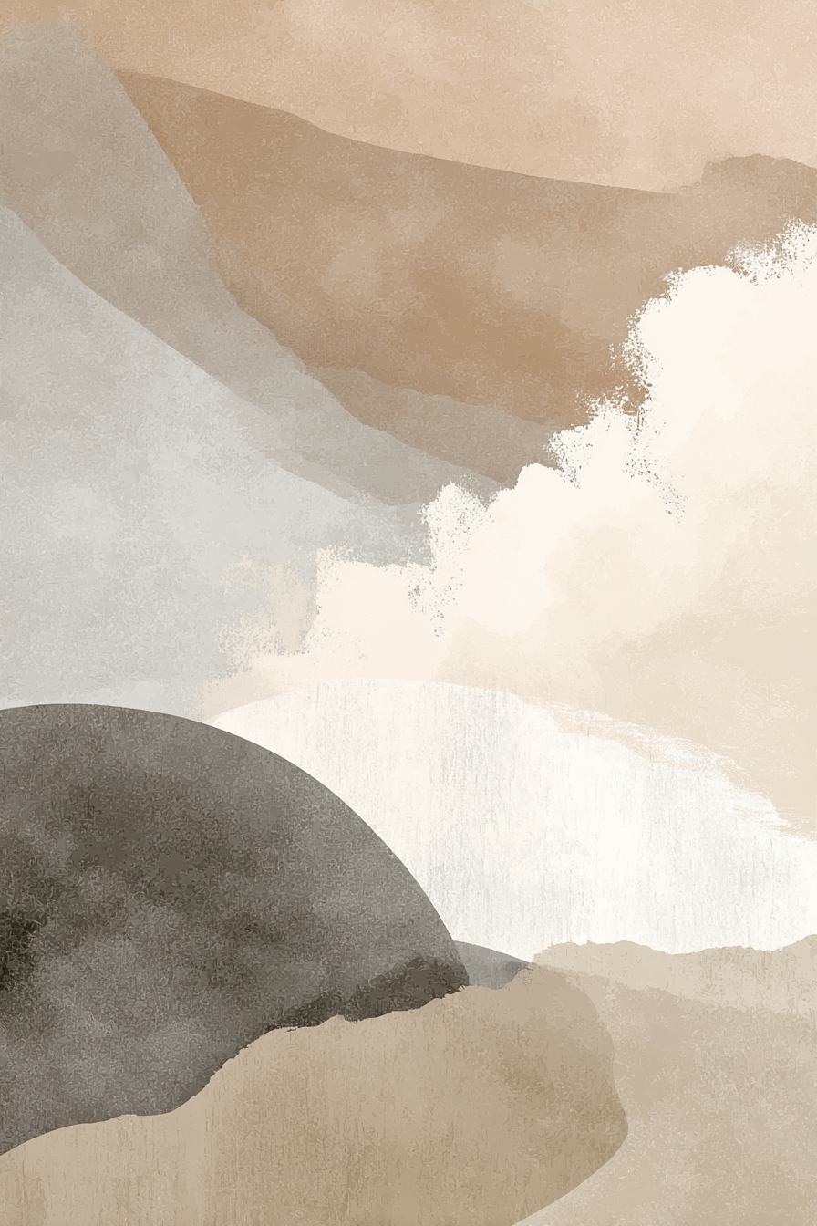 Abstrakte Kunst Weiche Formen Erdige Toene Textures | Japandi | Einrichtungsstile