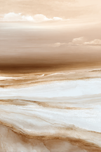 Abstrakte Landschaft Sanfte Farben Braun Creme | Japandi | Einrichtungsstile